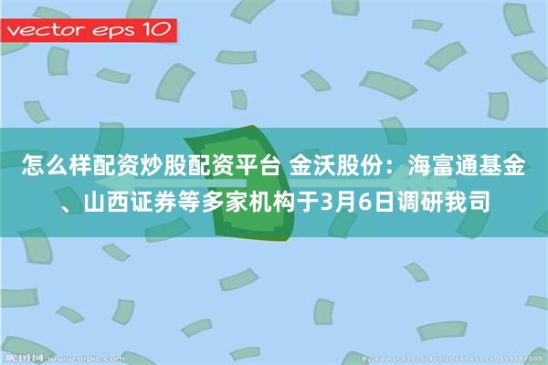 怎么样配资炒股配资平台 金沃股份:海富通基金、山西证券等多家机构于3月6日调研我司