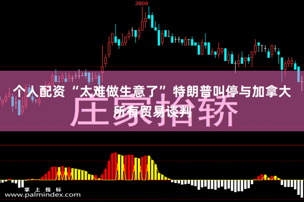 个人配资 “太难做生意了” 特朗普叫停与加拿大所有贸易谈判